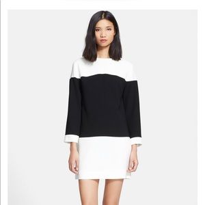 Kate Spade black white colorblock sheath dress